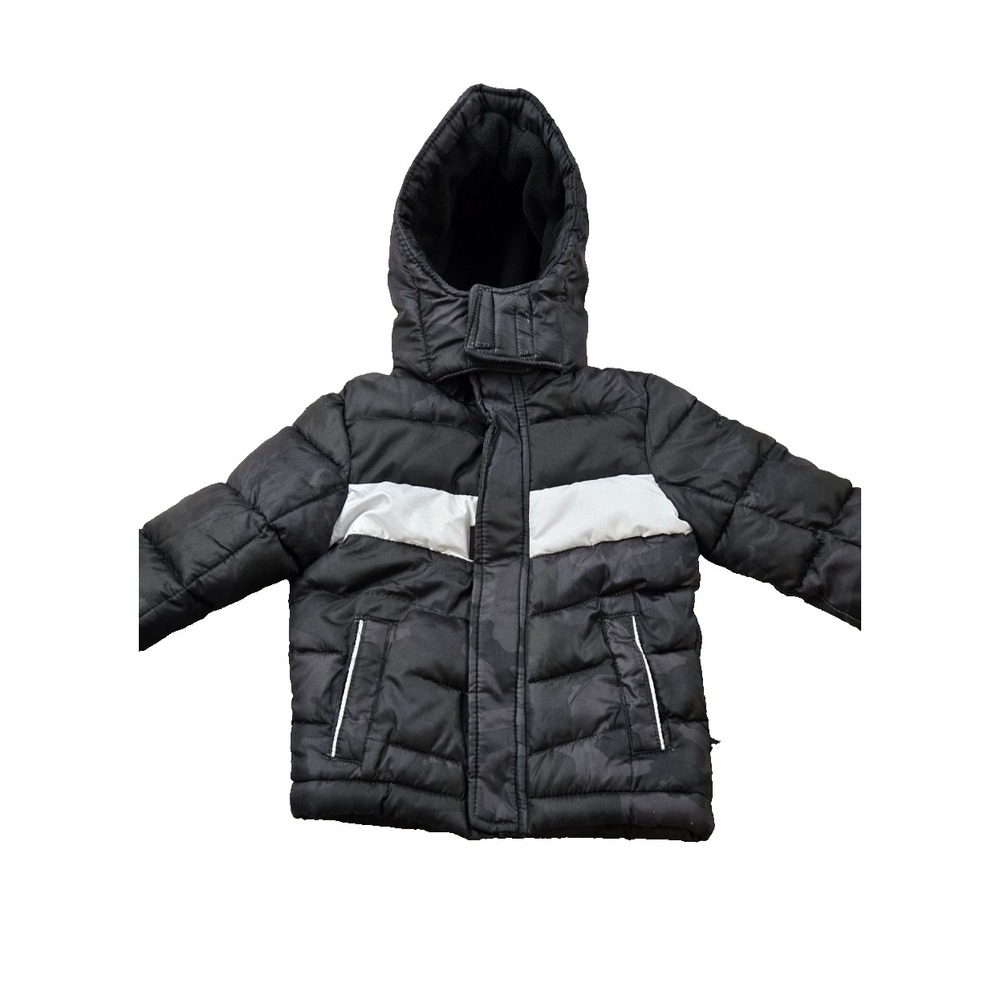 CB Sports Boy's Winter Coat Arctic Weather Protection w/ Hood Black Camo Size 2T
